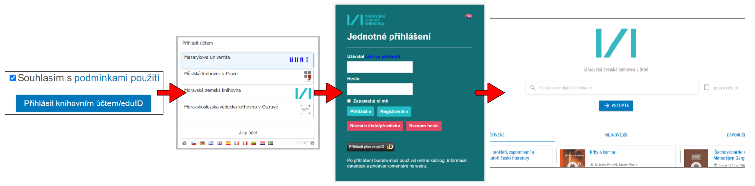 přihlašujicí stránka